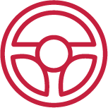 Icon of steering wheel
