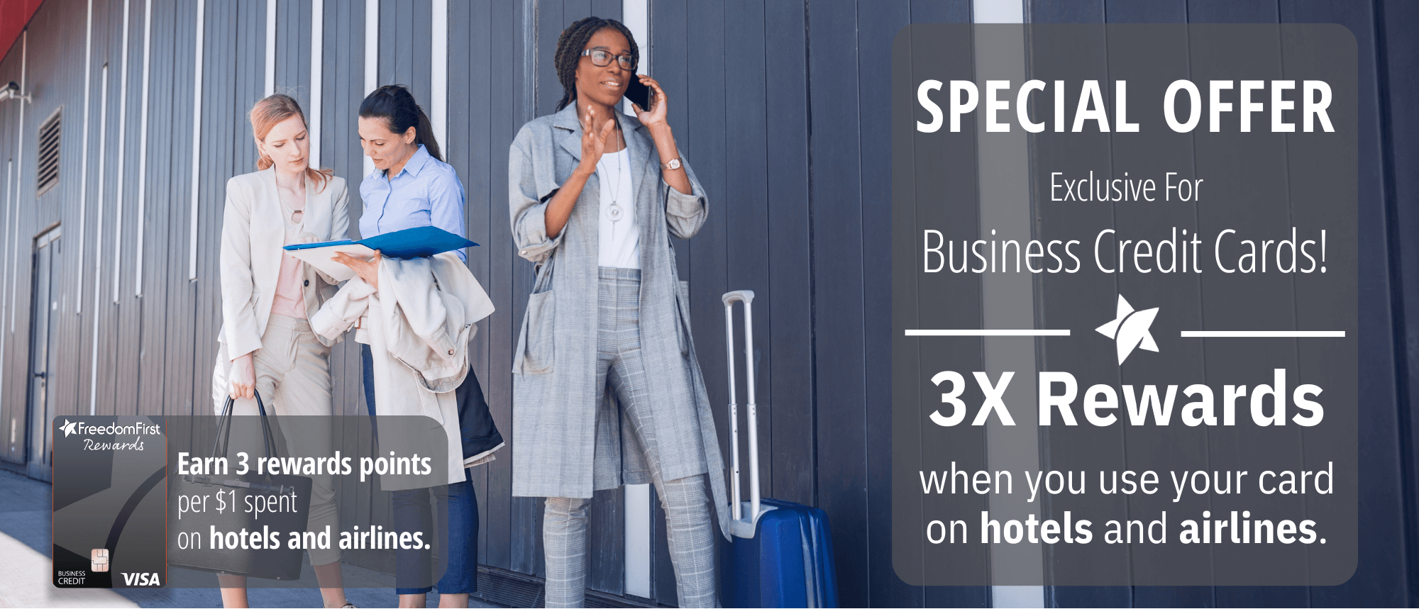 3X rewards when you use your card on hotels and airlines
