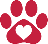 Icon of pawprint with heart