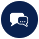 blue chat icon