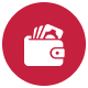 red wallet icon