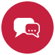 red chat icon