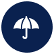 blue umbrella icon