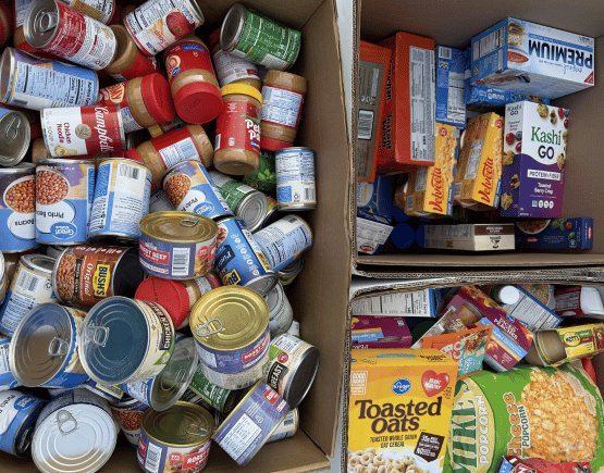 Box of foods donated to Feeding SWVA