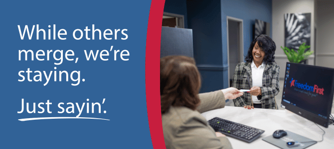 While others merge, we're staying. Just sayin'. 